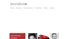 Desktop Screenshot of industriforum.se