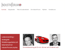Tablet Screenshot of industriforum.se